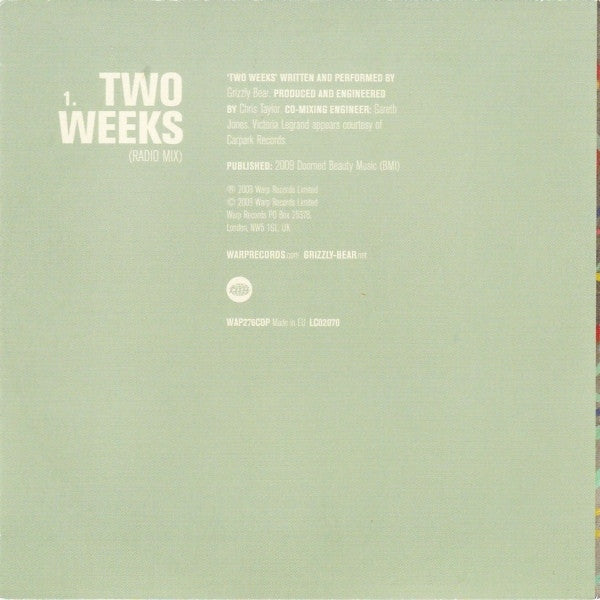 Grizzly Bear - Two Weeks