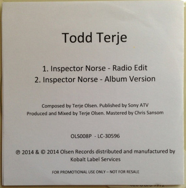 Todd Terje - Inspector Norse