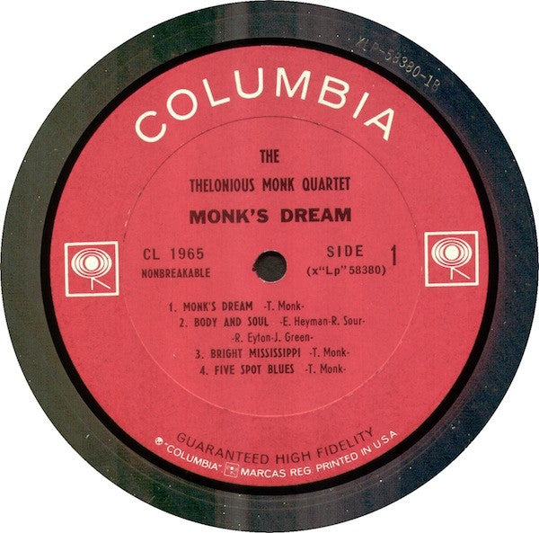 The Thelonious Monk Quartet - Monk's Dream