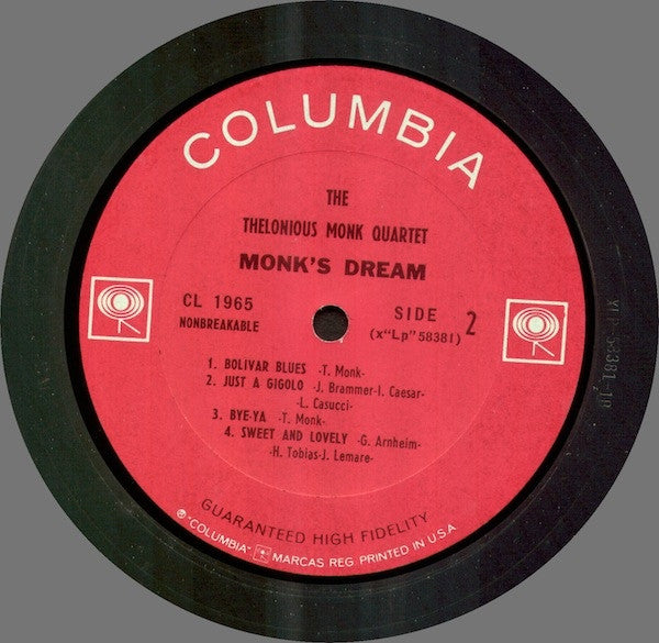 The Thelonious Monk Quartet - Monk's Dream